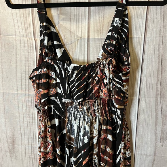 Pennington’s Animal Print Spaghetti Strap Dress Sz X - Picture 4 of 6